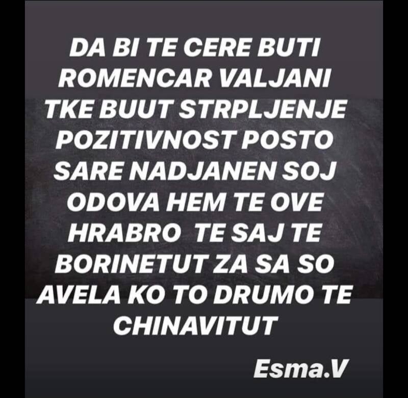 Romane citatija poruka ci ko roma