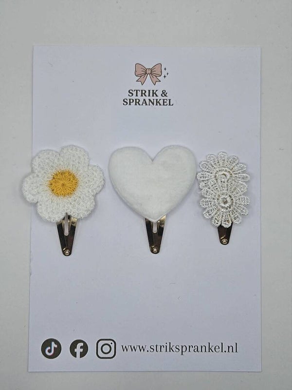 Haarspeldje setje Sweet Daisy Love