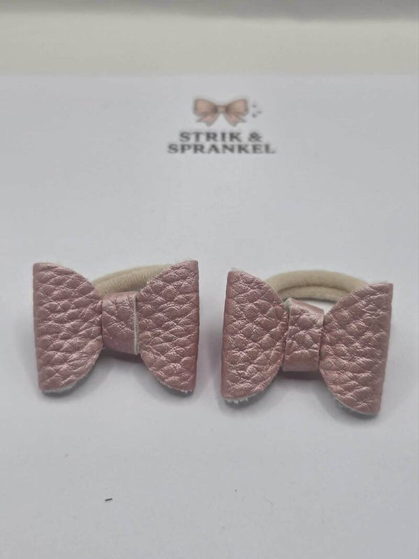 Haarelastiek glimmend roze