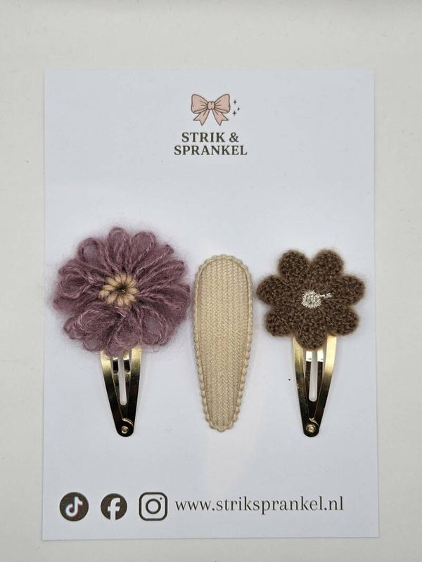 Haarspeldjes setje Vintage flower