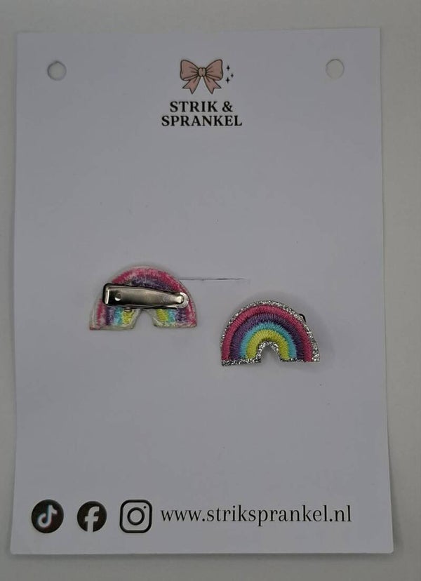 Alligator speldje Regenboog