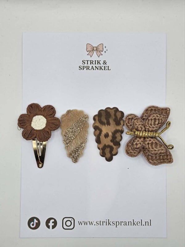 Haarspeldjes setje Butterflies & Blooms
