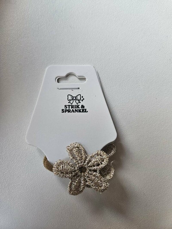 Haarelastiekjes goud glitter