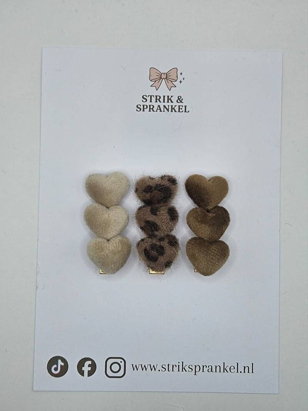 Haarspeldjes setje Teddy Heart