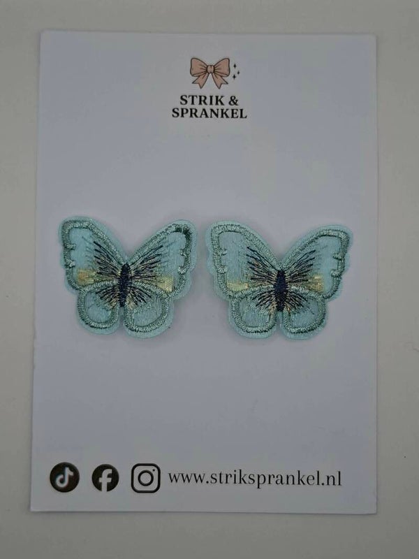 Alligator speldje vlinder blauw