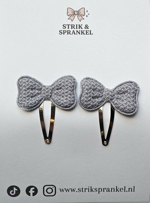 Haarspeldje stirkje grijs