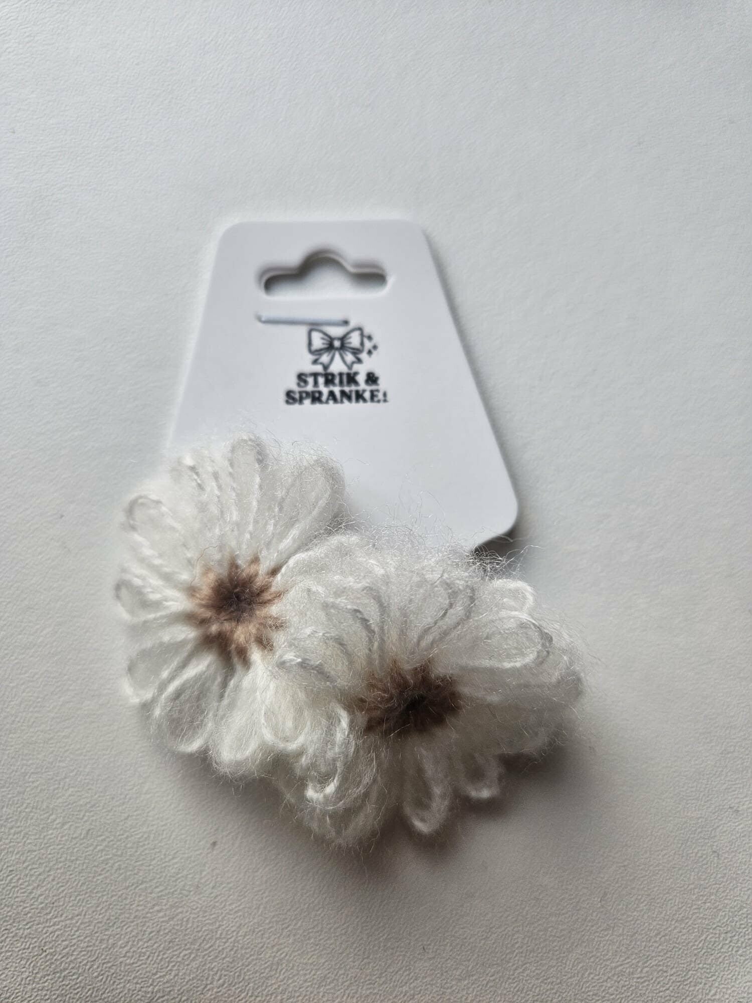 Haarelastiekjes bloem wit