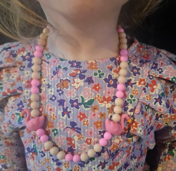 Kinderketting flamingo