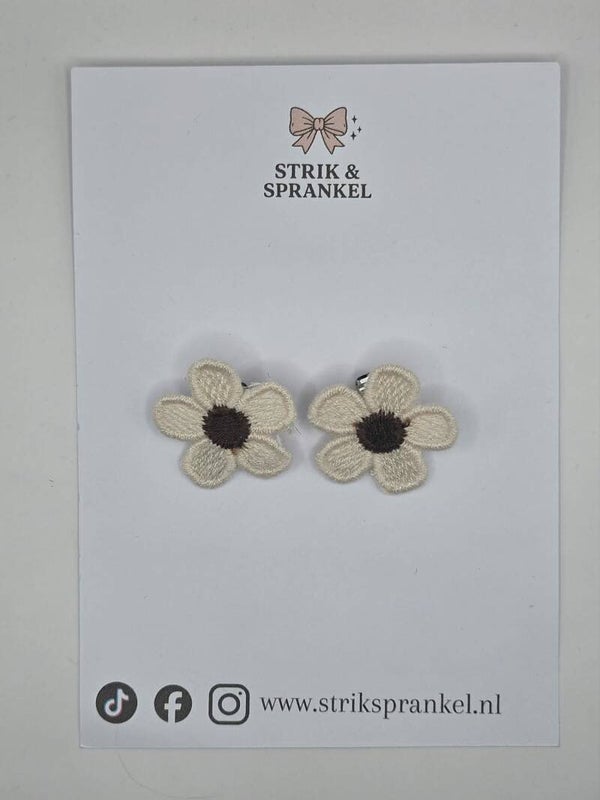 Alligator speldje Sparkle Flower