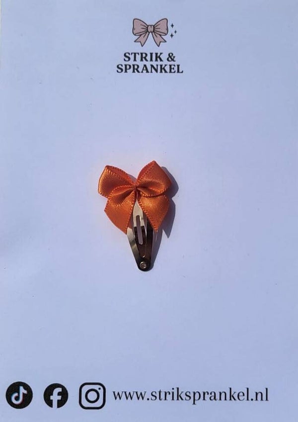Speldje strikje oranje