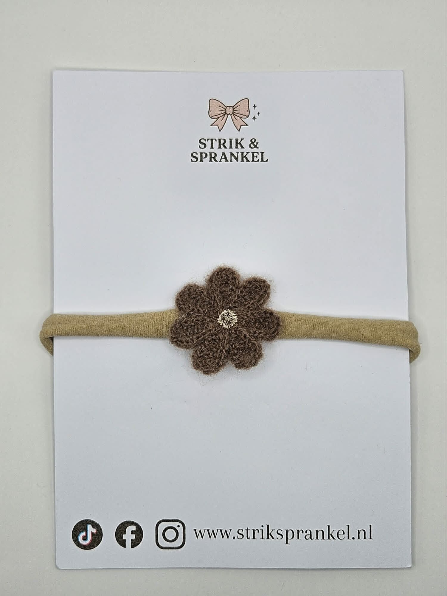 Baby haarbandje teddy bruin