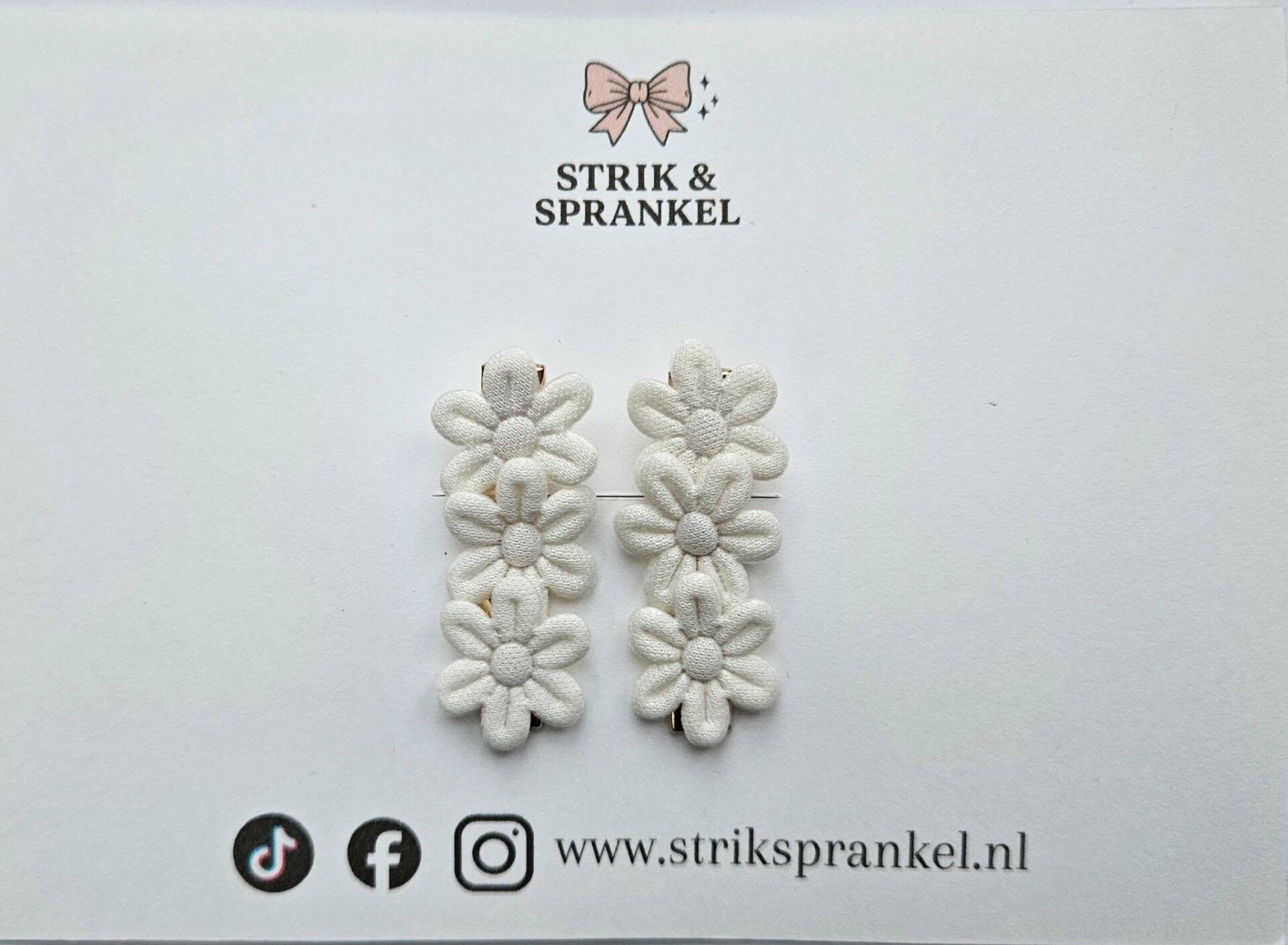 Haarspeldje alligator bloemetjes 3