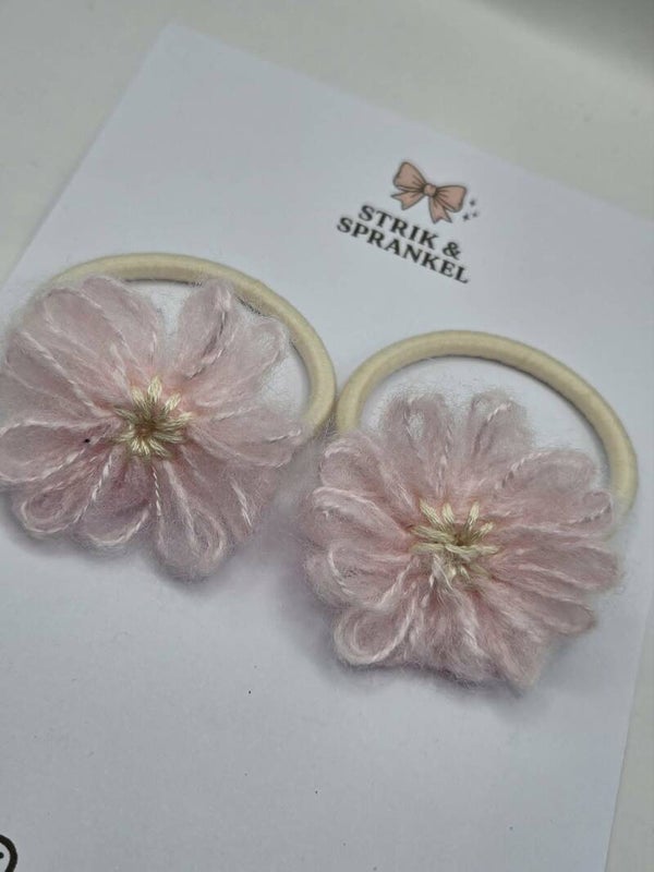 Haarelastiek Blush Bloem