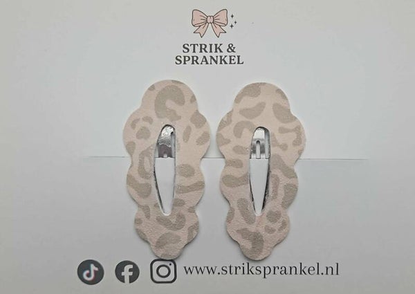 Haarspeldje dierenprint