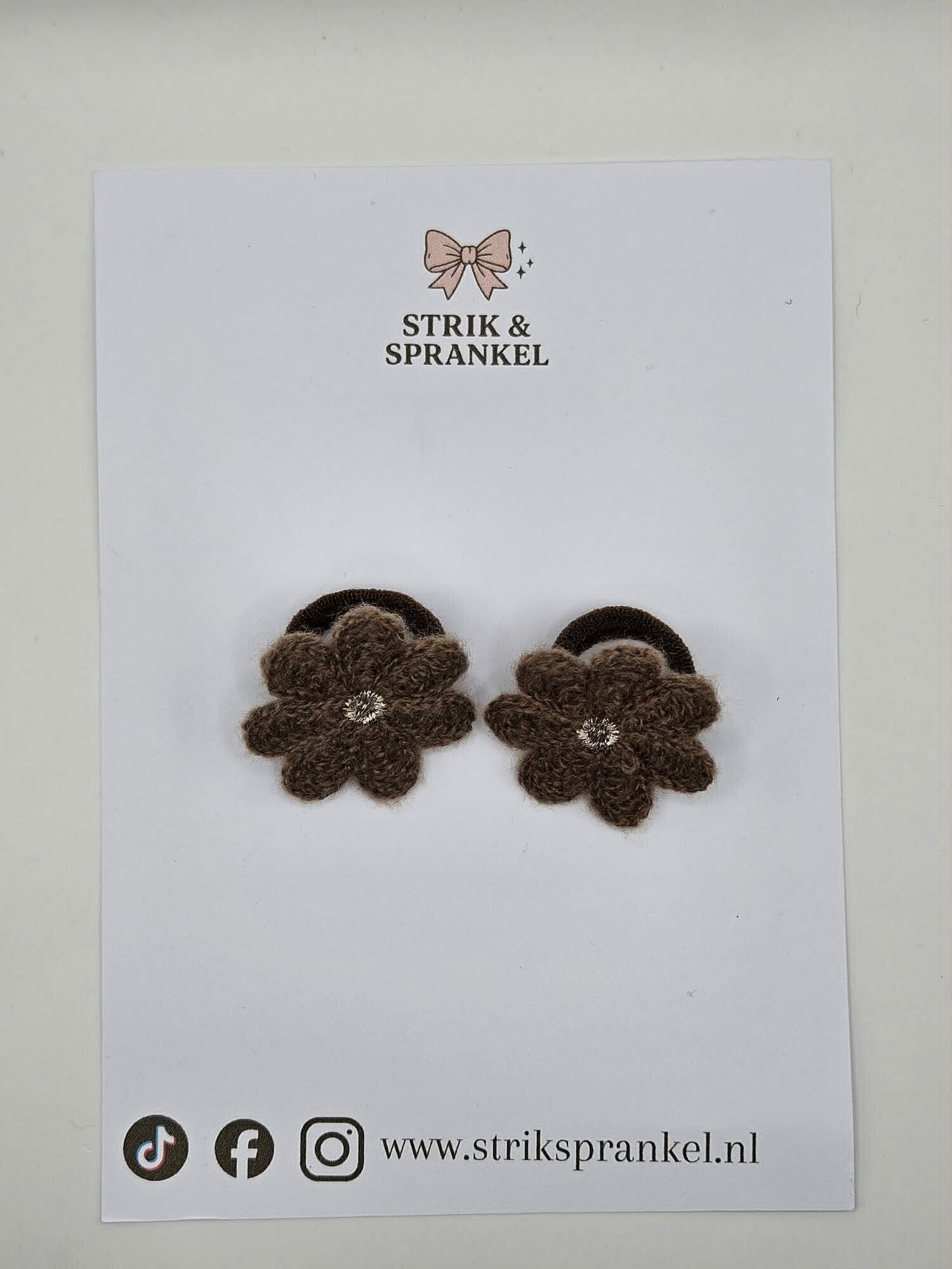 Haarelastiek Teddy wit