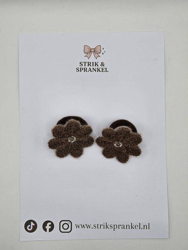 Haarelastiek Teddy wit