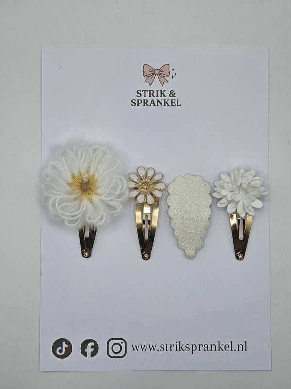 Haarspeldje setje Sparkle Flowers