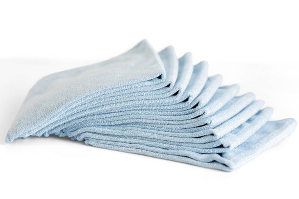 Blauwe microvezeldoeken - pak 10 stuks