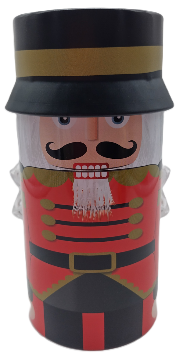 Nussknacker Rund Dose gefüllt