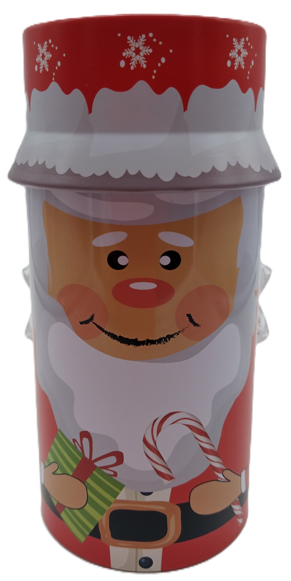 Weihnachtsmann Rund Dose gefüllt