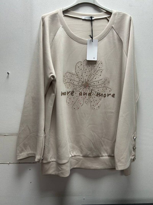 Trui met bloem motief