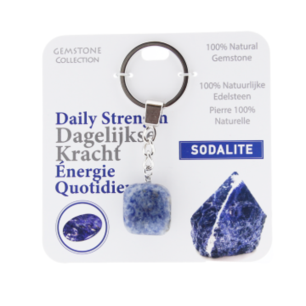Gemstones collection 100% natuurlijke edelsteen sleutelhanger.