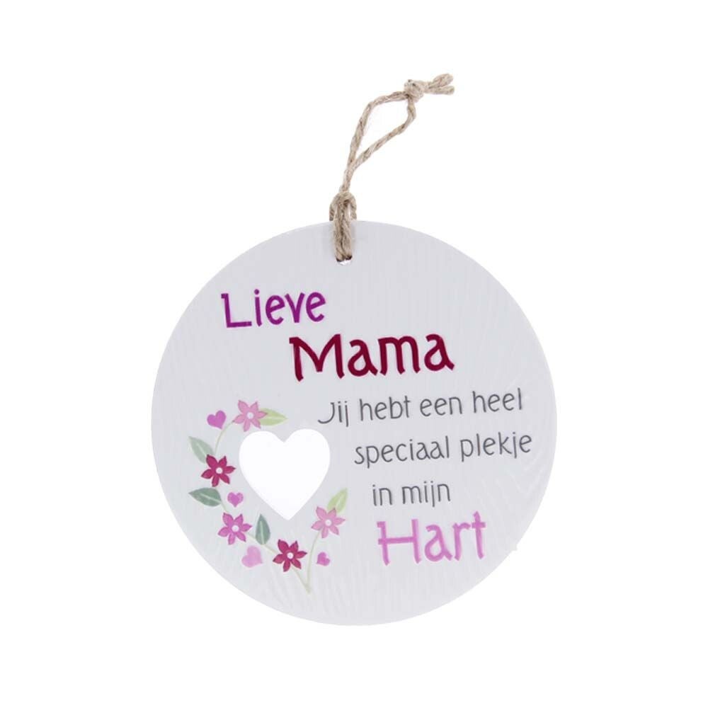 Keramieke hanger - Mama, speciaal plekje in mijn hart