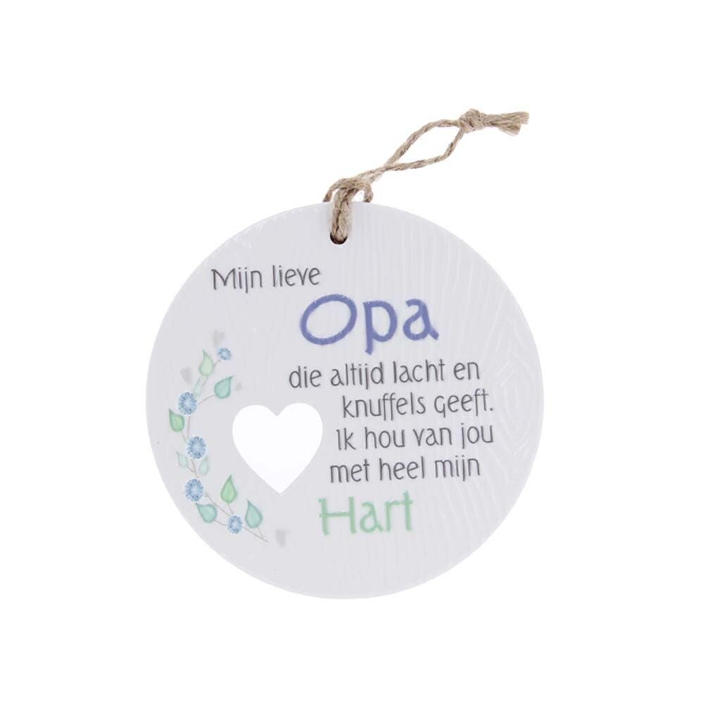 Piece of My Heart - PH05 - Keramieke hanger - Mijn lieve Opa