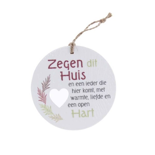 Piece of My Heart - PH40 - Keramieke hanger - Zegen dit huis
