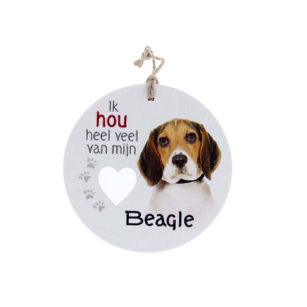 Piece of My Heart - PH49 - Keramieke hanger - Hond beagle