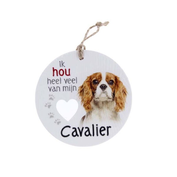 Piece of My Heart - PH55 - Keramieke hanger - Hond cavalier