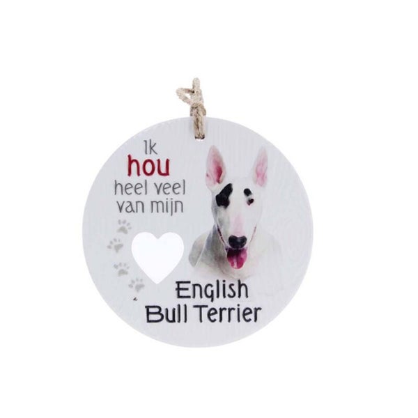 Piece of My Heart - PH63 - Keramieke hanger - Hond english bull terrier