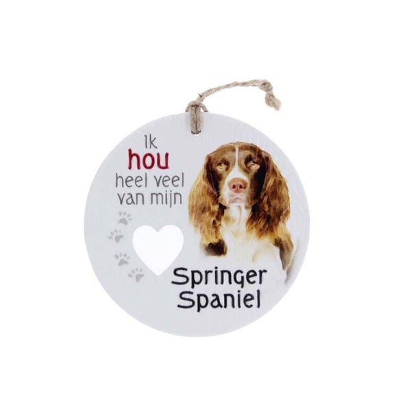 Piece of My Heart - PH64 - Keramieke hanger - Hond english springer spaniel