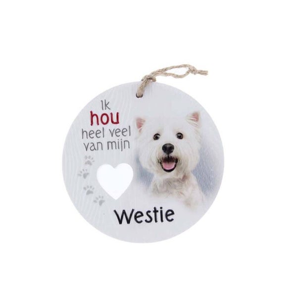 Piece of My Heart - PH83 - Keramieke hanger - Hond westie
