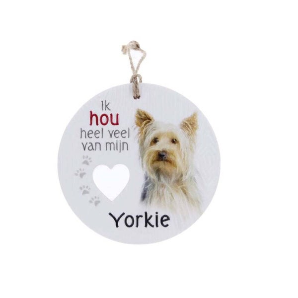 Piece of My Heart - PH84 - Keramieke hanger - Hond yorkie