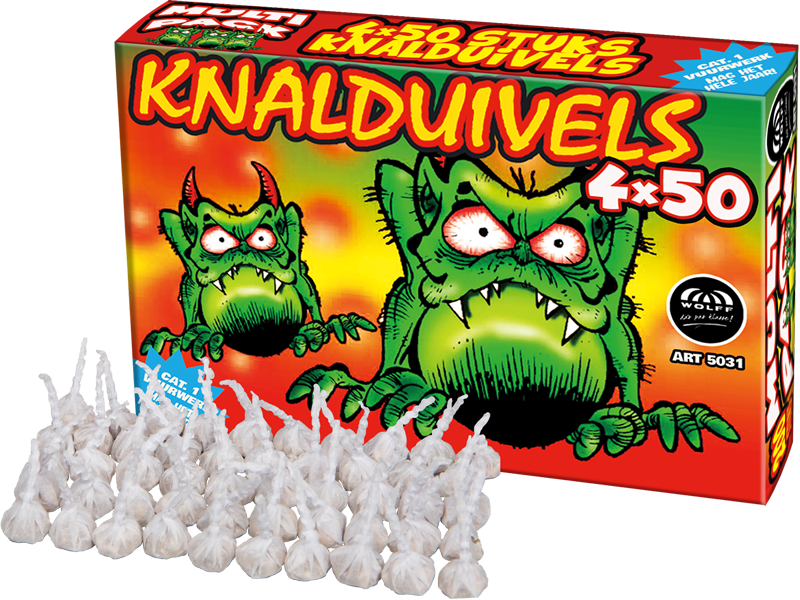 Cat-1 Vuurwerk! Knalduivels XL – 200st.