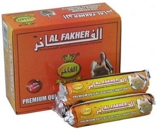 Al Fakher Aanmaak Kolen 1 rol 33mm - Kooltjes - Kool - Coal - Easy Light - Houtskool Tabletten - Golden Temple