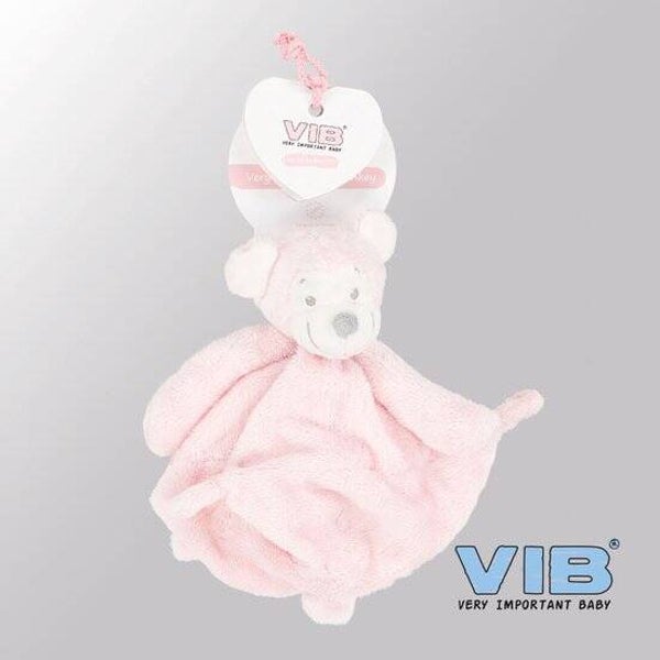 VIB® - Knuffeldoekje Aap - Roze - Babykleertjes - Baby cadeau - zwangerschap aankondiging - geboorte cadeau