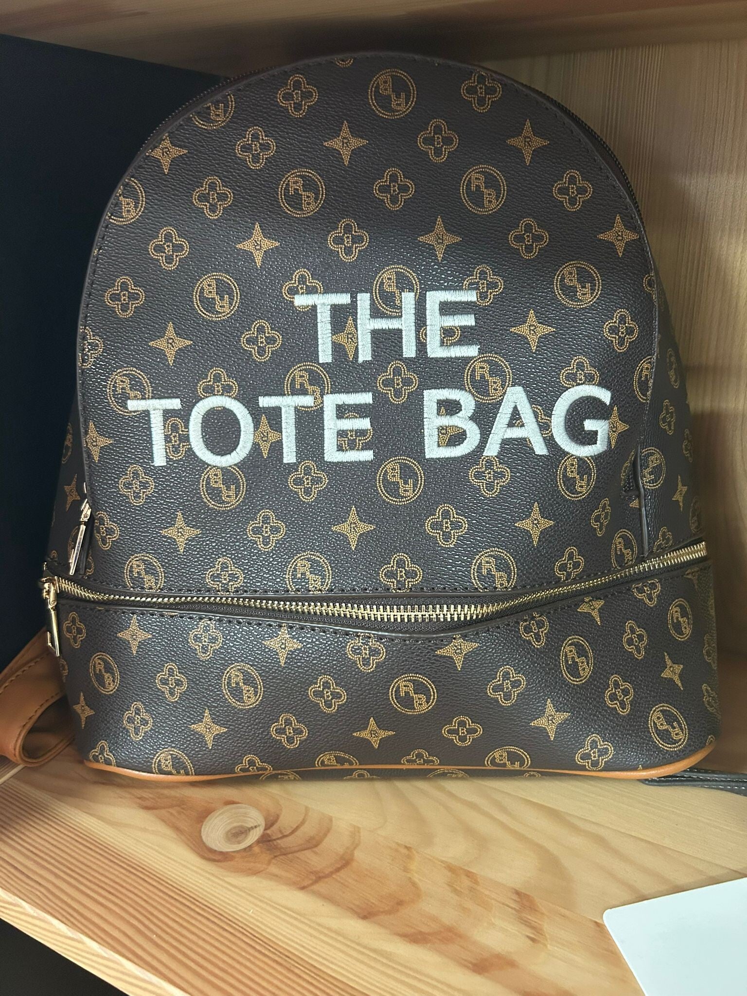 The Tote Bag rugzak Tas Leder bruin