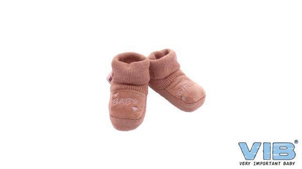 Slofjes 'BABY GIRL' Oud Roze