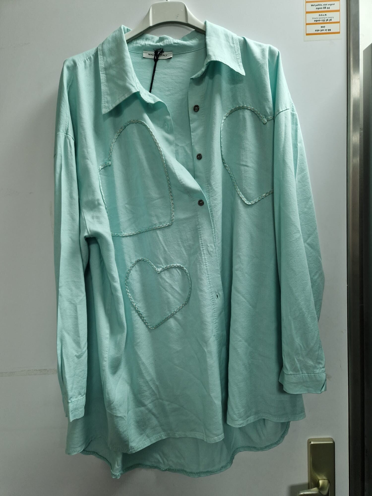 Blouse met hart motief