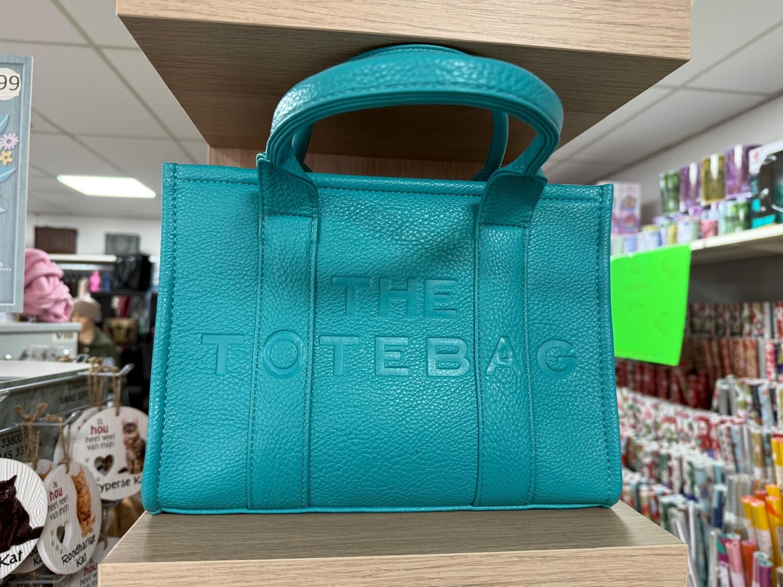 The Tote Bag handtas aqua Blauw