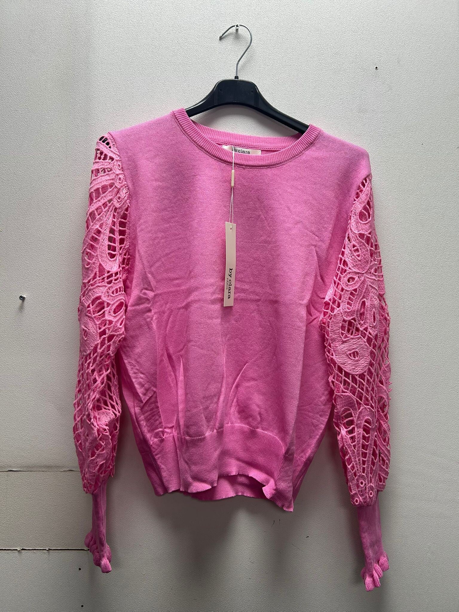 Trui met kanten mauw