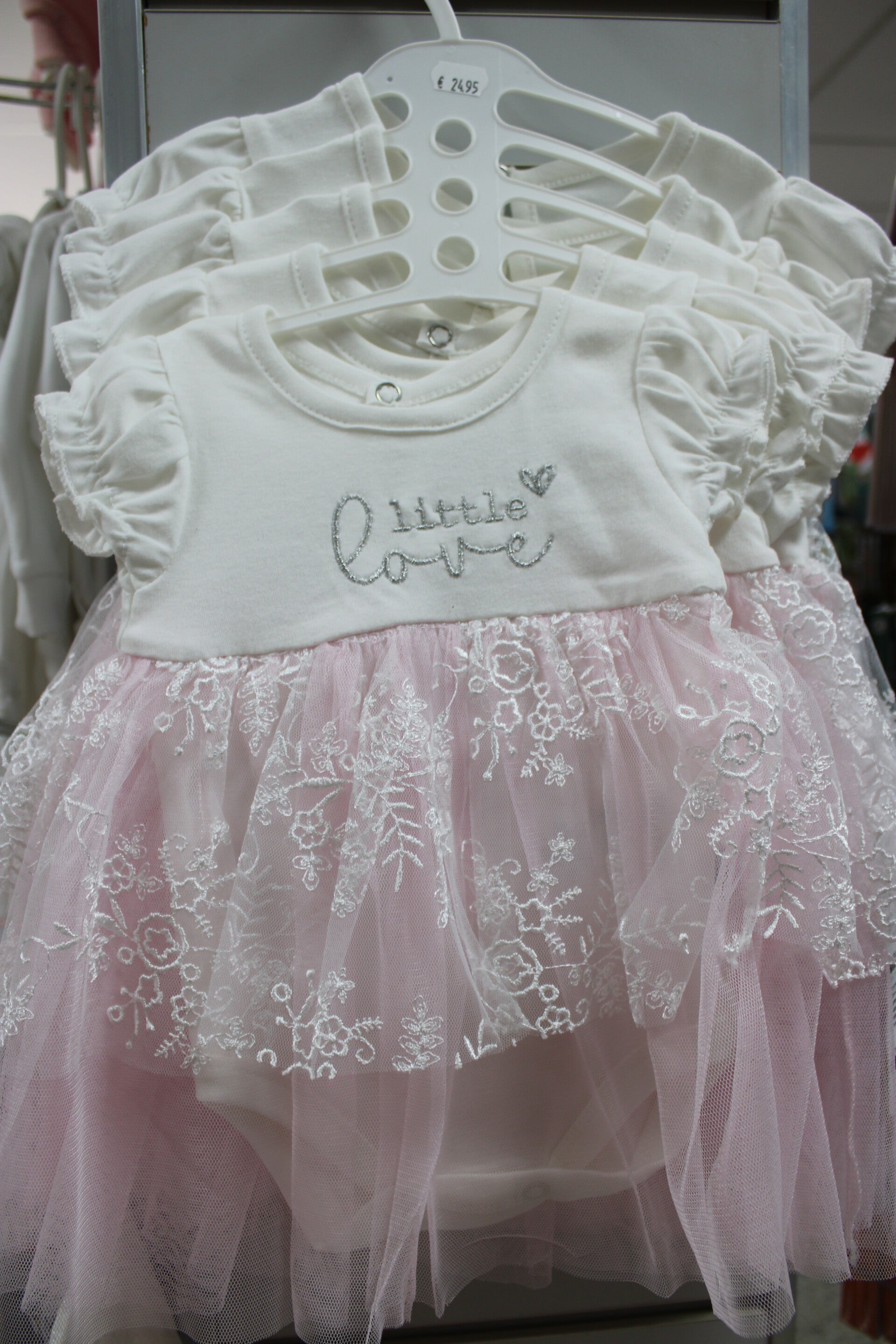 jurkje met tulle roze