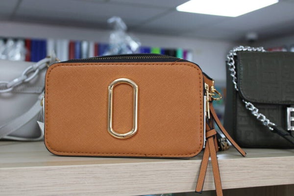 bruine clutches/schoudertas