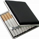 plat sigarettenbeschermer met wietblad