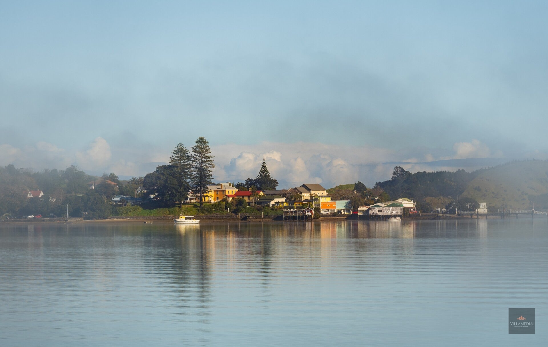 Rawene through the mist