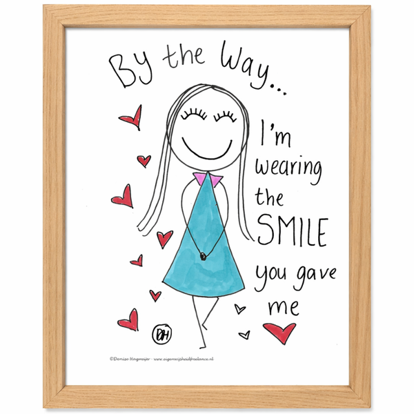 Originele handgetekende illustratie Smile
