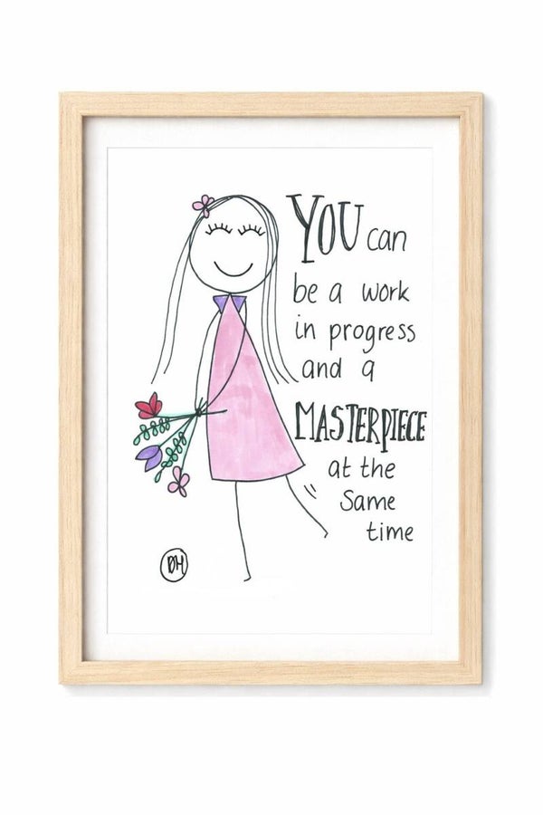 Originele handgetekende illustratie Masterpiece