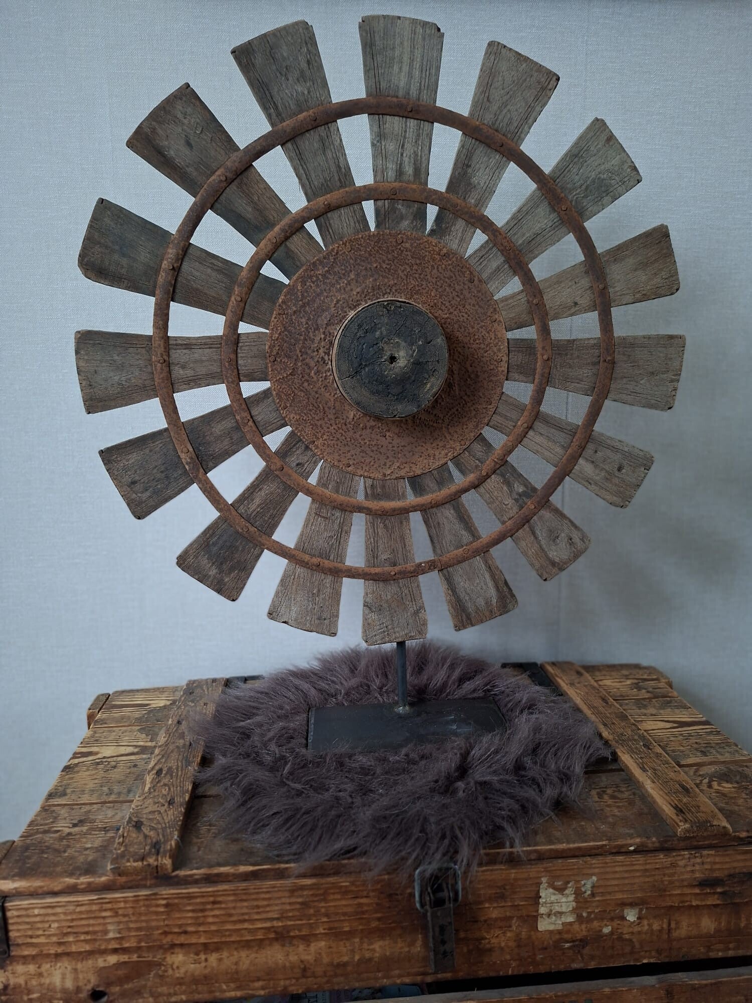 Hout spinnewiel